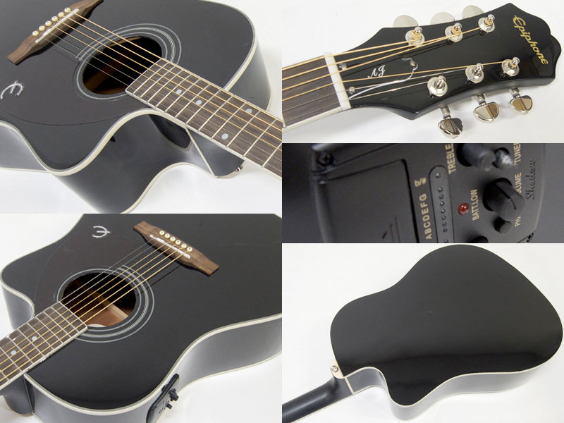 Epiphone ( エピフォン ) AJ-220SCE(EB) AGスタートパック10点セット