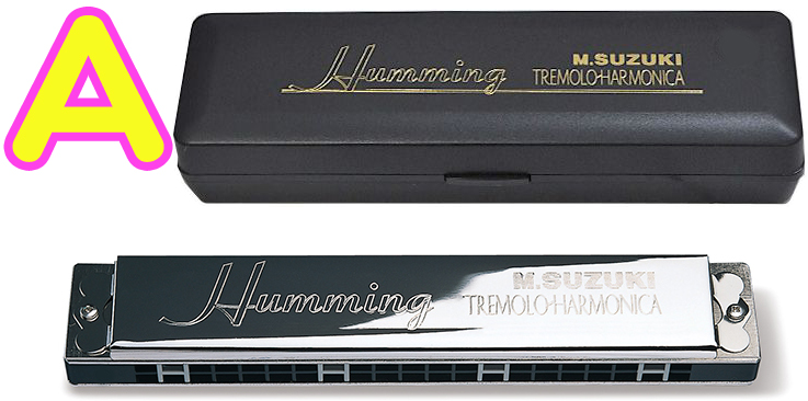 SUZUKI スズキ SU-21 Humming A調 ハミング 複音ハーモニカ 21穴 日本製 リード 楽器 ハーモニカ Tremolo  Harmonica A メジャー | ワタナベ楽器店 ONLINE SHOP