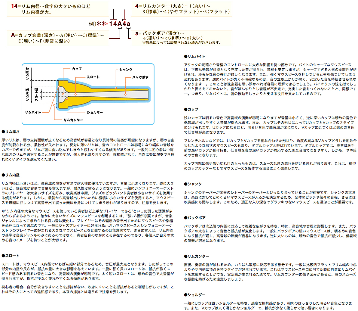 Yamaha ヤマハ Cr 11a4 L コルネット マウスピース 銀メッキ Sp ロングコルネット Cr11a4l スタンダード Long Cornet Mouthpieces 11a4 ワタナベ楽器店 Online Shop