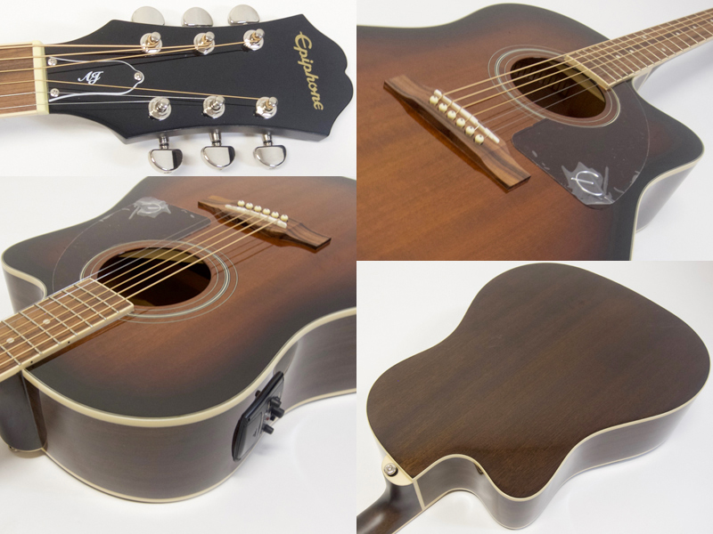 Epiphone ( エピフォン ) AJ-220SCE（MB) AGスタートパック10点セット