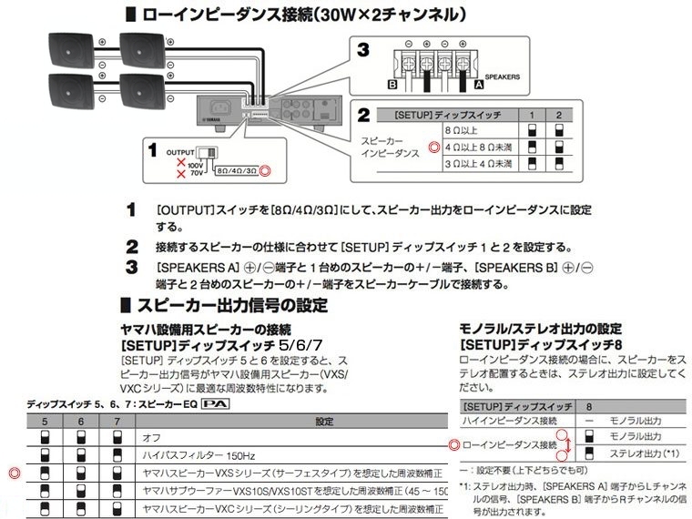 YAMAHA ( ヤマハ ) VXS3F ブラック 2ペア (4台) + PA2030a 天井吊り下げ/壁面取付 LOWセット 送料無料! |  ワタナベ楽器店 ONLINE SHOP