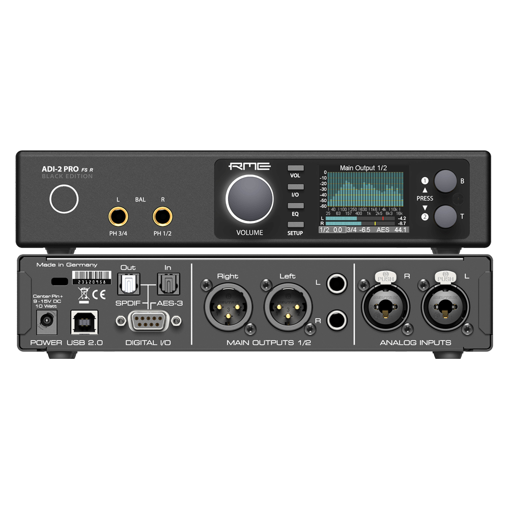 RME アールエムイー ADI-2 Pro FS R Black Edition AD/DA コンバーター DSD PCM Hi-Res Audio  ハイレゾ DAW 送料無料! | ワタナベ楽器店 ONLINE SHOP