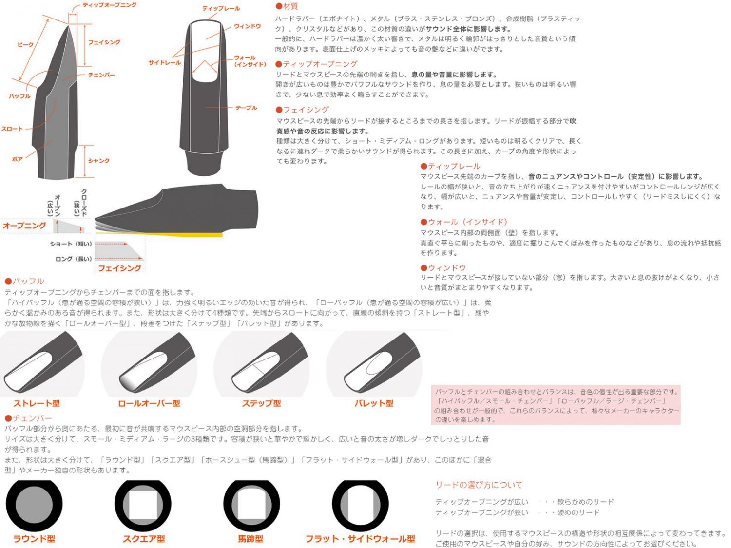 マウスピーステナーサックスマウスピース ヤナギサワ 8 - サックス