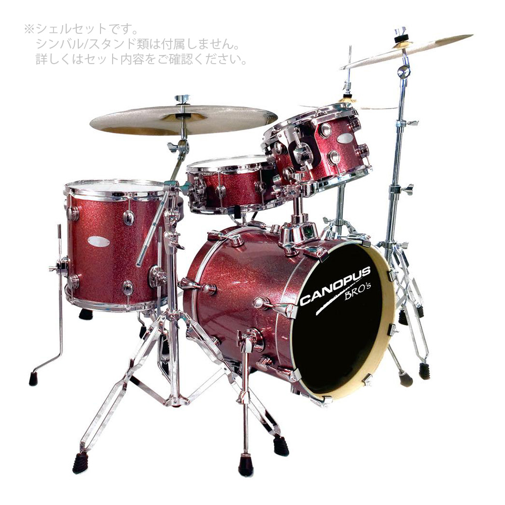 Canopus ( カノウプス ) BRO'S KIT SK-16 Platinum Ruby 【 ドラム