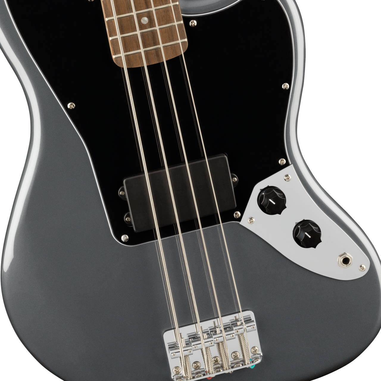 SQUIER スクワイヤー Affinity Jaguar Bass H Charcoal Frost Metallic ジャガーベース  byフェンダー エレキベース 送料無料! | ワタナベ楽器店 ONLINE SHOP