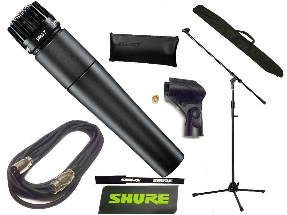 SHURE ( シュア ) SM57-LCE MBCS BK 三脚マイクスタンドセット