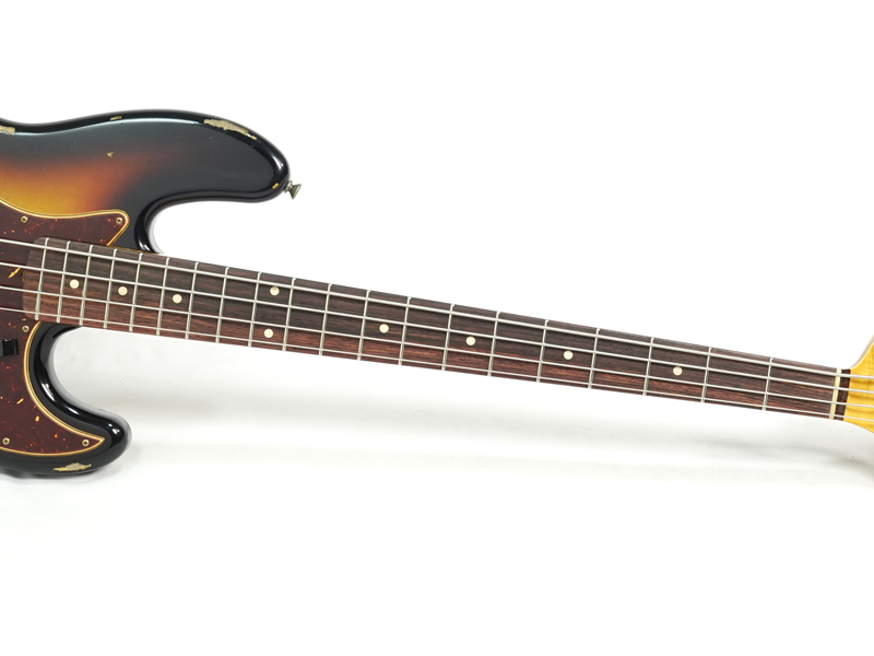 Fender Custom Shop 1961 Jazz Bass Heavy Relic 3-Tone Sunburst USA フェンダー  カスタムショップ ジャズベース ヘビー・レリック 送料無料! | ワタナベ楽器店 ONLINE SHOP