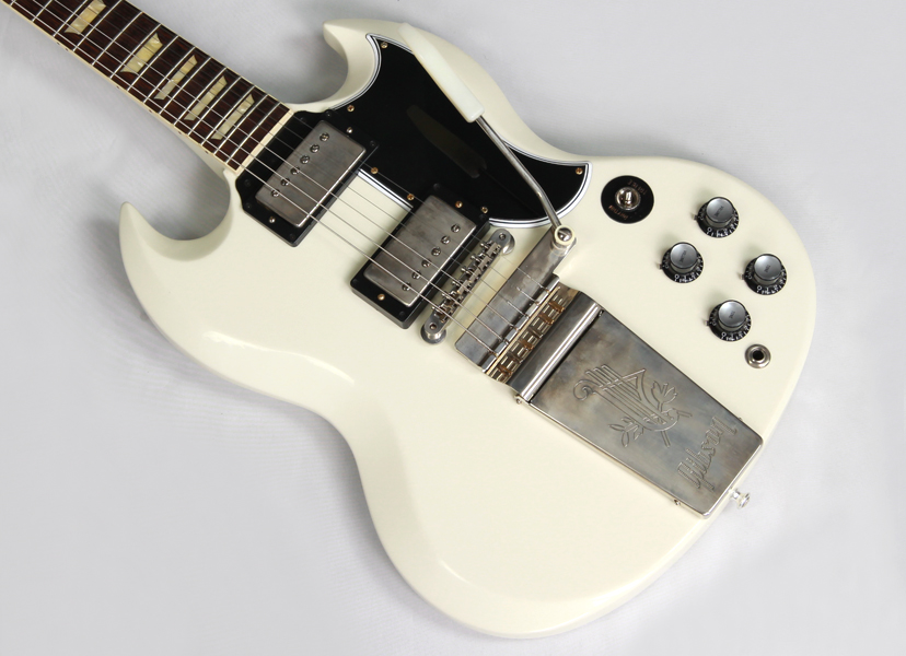 Gibson Custom Shop 1963 SG Standard Reissue Maestro Vibrola / POLARIS WHITE  VINTAGE GLOSS | ワタナベ楽器店 京都本店