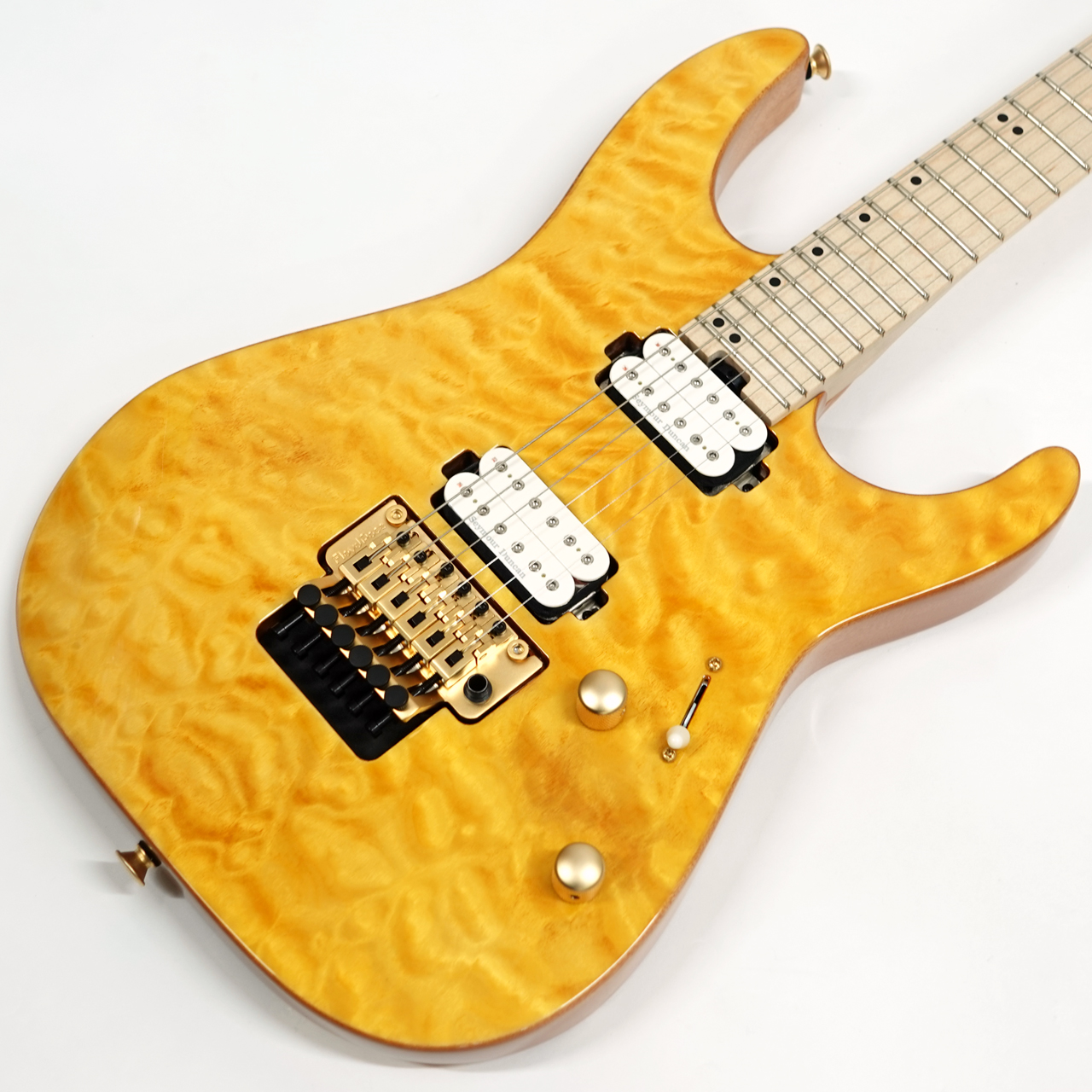 Charvel シャーベル Pro-Mod DK24 HH FR M Mahogany with Quilt Maple Dark Amber エレキ ギター 送料無料! | ワタナベ楽器店 ONLINE SHOP