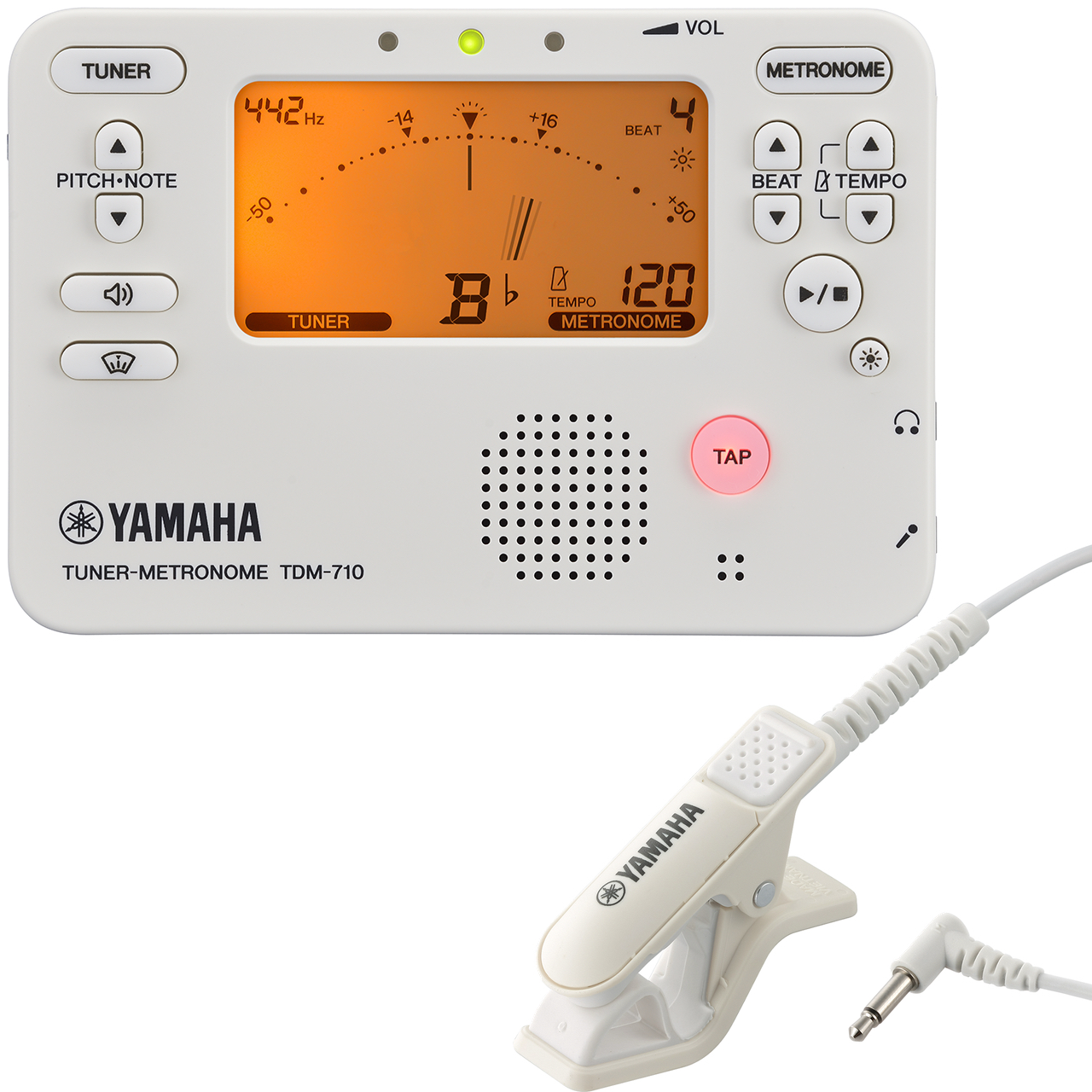 YAMAHA ヤマハ TDM-710IV アイボリーホワイト チューナーメトロノーム チューナーマイク TM-40IV セット metronome  tuner ivory 旧 TDM-700 北海道 沖縄 離島不可 送料無料! | ワタナベ楽器店 ONLINE SHOP