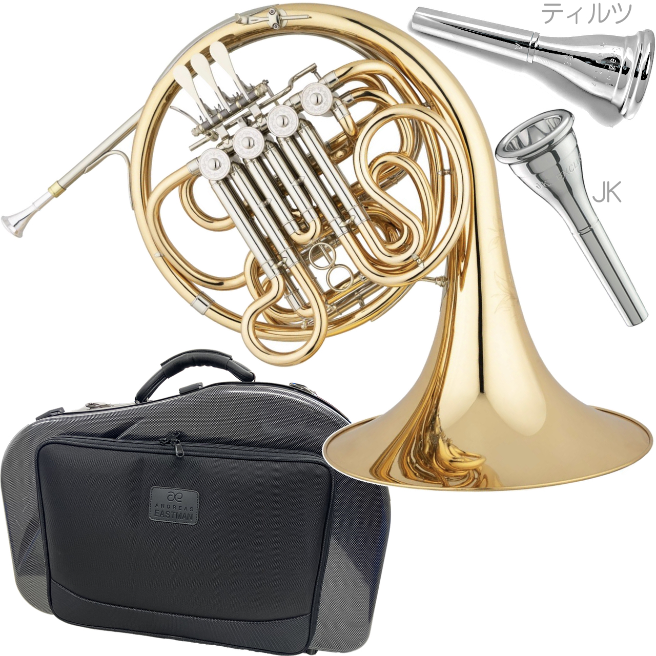 EASTMAN イーストマン EFH683GD フレンチホルン ゴールドブラス ガイヤータイプ フルダブル デタッチャブル F/B♭ Full  double French horn セット B 北海道 沖縄 離島不可 送料無料! | ワタナベ楽器店 ONLINE SHOP