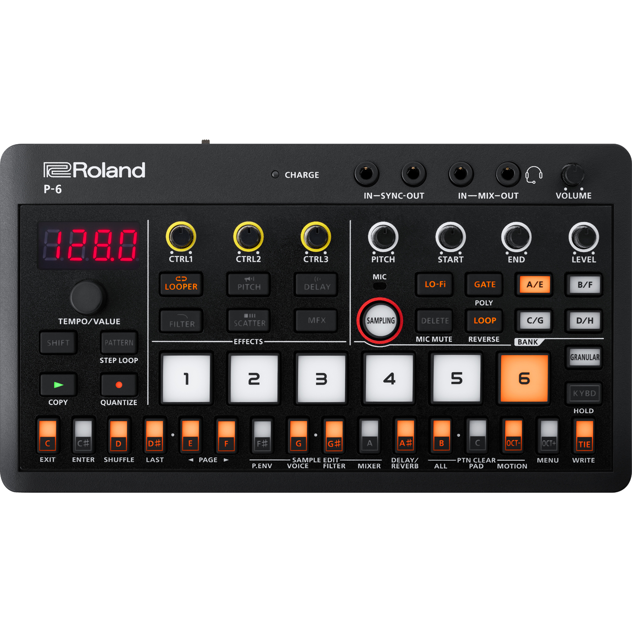 Roland ローランド P-6 CREATIVE SAMPLER AIRA COMPACT サンプラー シーケンサー 送料無料! | ワタナベ楽器店  ONLINE SHOP