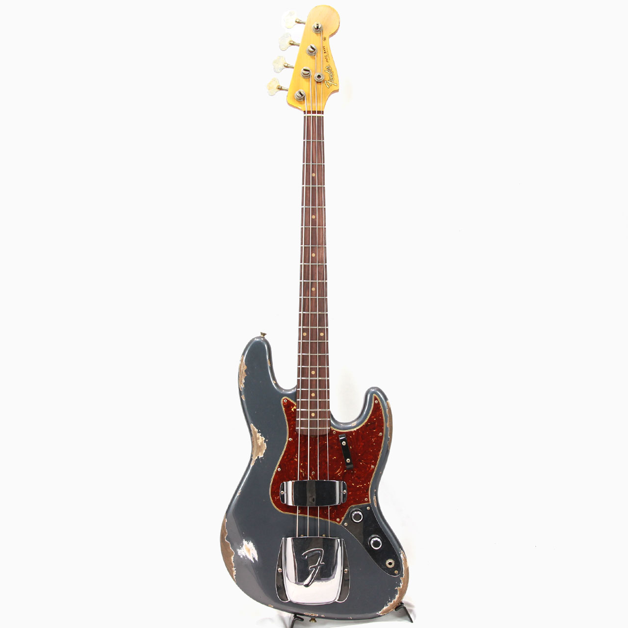 Fender Custom Shop 1961 Jazz Bass Heavy Relic Charcoal Frost Metallic フェンダー  カスタム・ショップ ジャズベース ヘビーレリック 送料無料! | ワタナベ楽器店 ONLINE SHOP