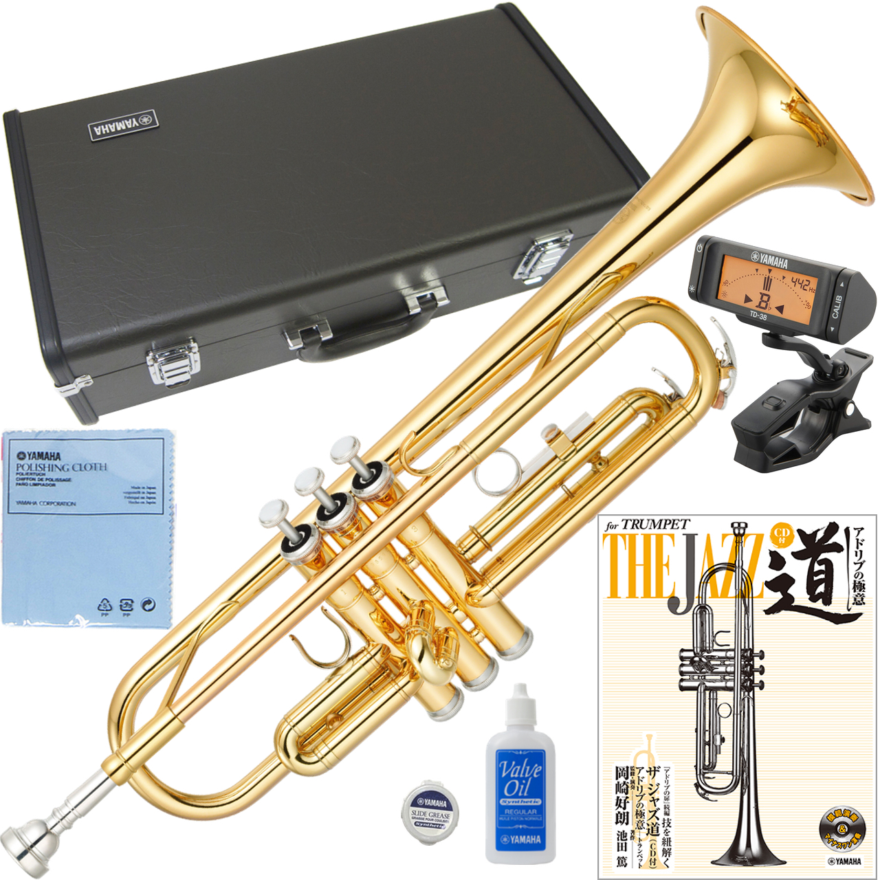 YAMAHA ヤマハ YTR-2330 トランペット ラッカー 管楽器 B♭ Trumpets gold ザ ジャズ道 アドリブの極意 楽譜セット X  北海道 沖縄 離島不可 送料無料! | ワタナベ楽器店 ONLINE SHOP