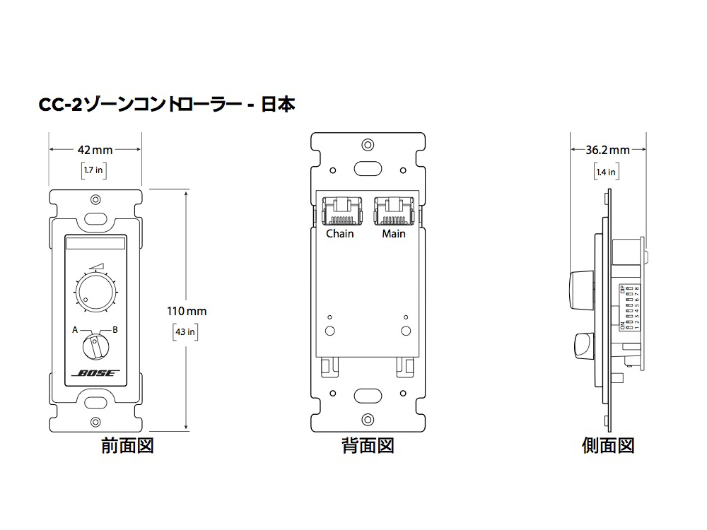 BOSE ( ボーズ ) CC-2 W/ホワイト （1個） ◇ リモートコントローラー