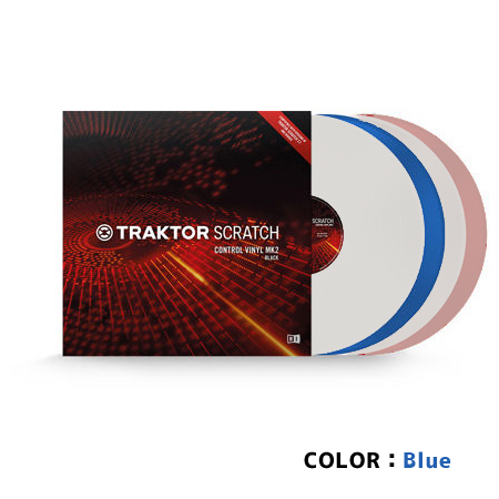 Native Instruments ネイティブインストゥルメンツ TRAKTOR SCRATCH Control Vinyl MK2 Blue PC DJ
