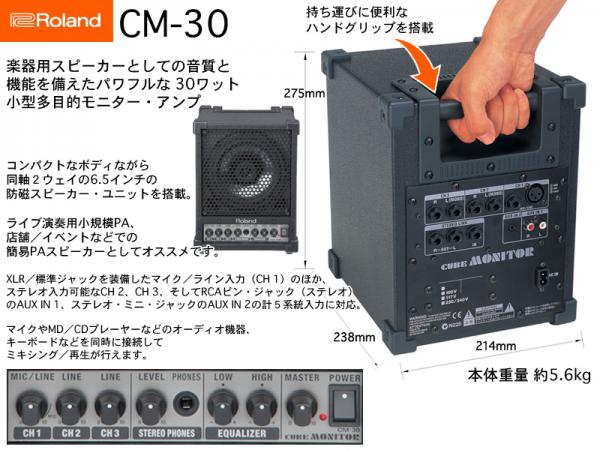 オーディオ機器★☆ROLAND CM-30 モニタースピーカー