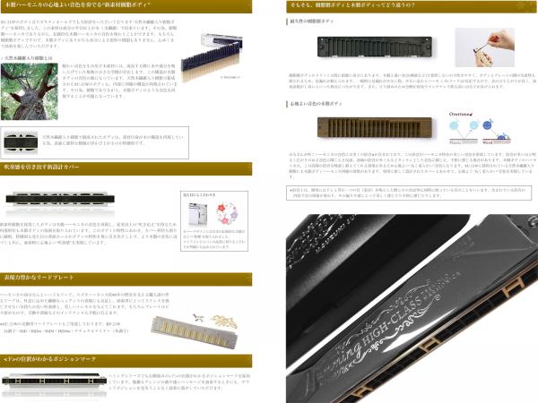 SUZUKI ( スズキ ) SU-21W Bm 複音ハーモニカ 短調 21穴 高級ハミング