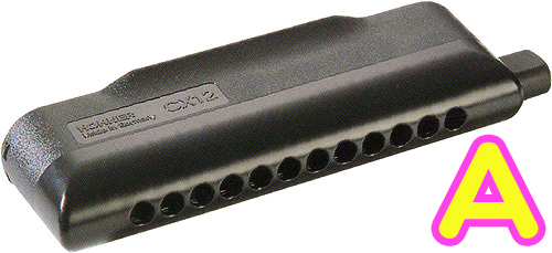 HOHNER ホーナー CX12 Black クロマチックハーモニカ A調 7545/48B CX-12 ブラック 12穴 chromatic harmonica スライド式 ハーモニカ　北海道 沖縄 離島不可