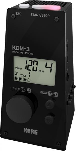 KORG コルグ アウトレット KDM-3-BK デジタル メトロノーム ブラック 大音量 電子メトロノーム テンポ表示 KDM3 黒色 digital black metronome　北海道 沖縄 離島不可