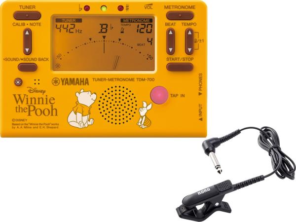 Yamaha ヤマハ Tdm700dpo4 くまのプーさん ブライトイエロー チューナーメトロノーム Tdm700dpo4 ディズニー マイク Cm 300 Bk セット 北海道 沖縄 離島不可 ワタナベ楽器店 Online Shop