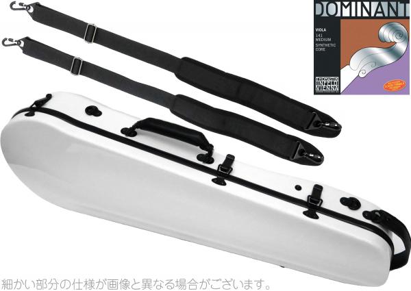 Carbon Mac カーボンマック CFA-2 スリム ビオラ ケース ホワイト リュック ハードケース viola cases white DOMINANT ビオラ弦 141 セットA 北海道 沖縄 離島 代引き 同梱不可