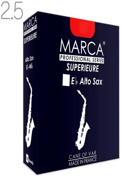 MARCA マーカ スペリアル アルトサックス 2.5 リード 10枚入り 1箱 Alto saxophone SUPERIEURE フランス製 2-1/2　北海道 沖縄 離島不可