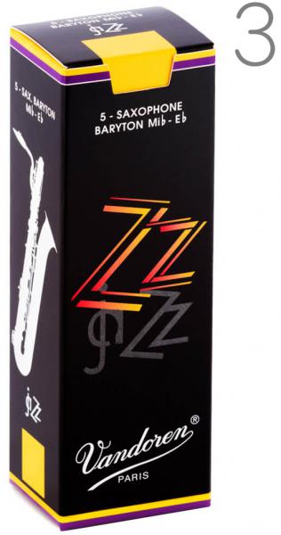 vandoren バンドーレン SR443 バリトンサックス リード ZZ 3番 1箱 5枚 ズイーズイー 3 Baritone saxophone reeds jazz 3.0