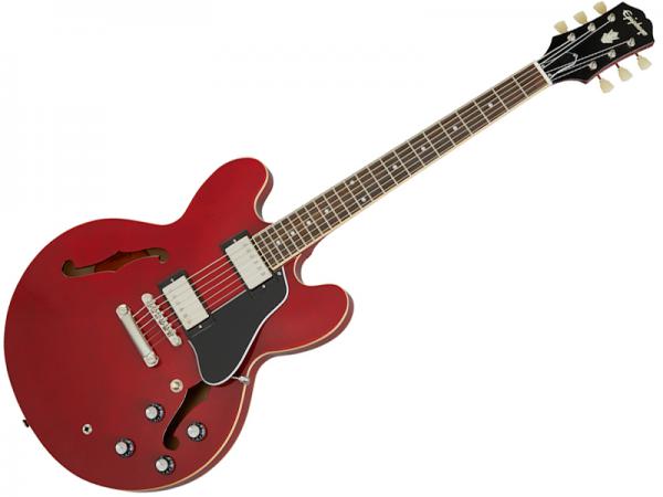 ギター エピフォン Dot ES-335 cherryセミアコ チェリー-