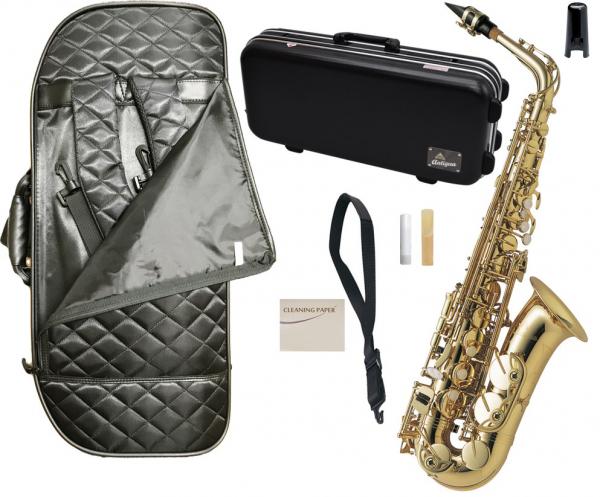 Antigua  アンティグア AS3108 アウトレット アルトサックス スタンダード GL ラッカー 管楽器 alto saxophone standard セミハードケース セット　北海道 沖縄 離島不可