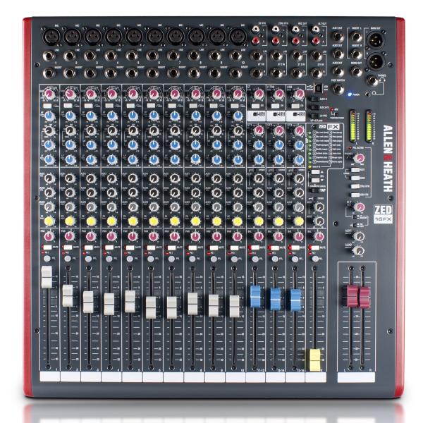 ALLEN&HEATH アレンアンドヒース ZED-16FX ◇ エフェクト内蔵 16chアナログミキサー (マイク入力10ch) ZED16FX  送料無料! ワタナベ楽器店 ONLINE SHOP