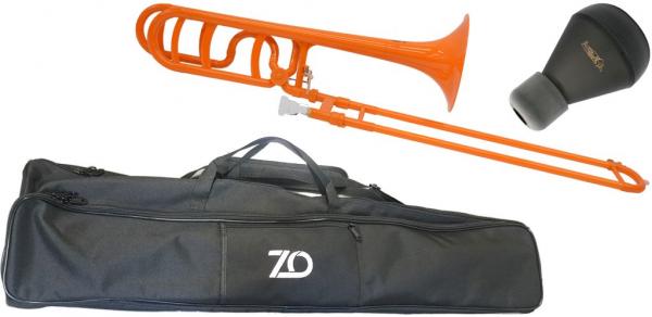 ZO ゼットオー トロンボーン 太管 TB-11 オレンジ アウトレット プラスチック テナーバス tenor bass trombone orange ミュート セット　北海道 沖縄 離島不可