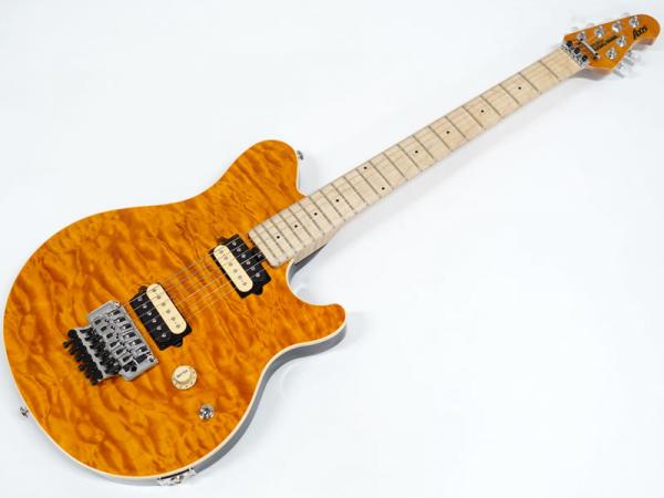 Musicman Axis Quilt Maple Top Trans Gold【USA ミュージックマン 