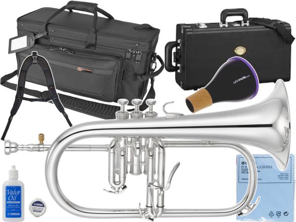 YAMAHA ヤマハ YFH-8310ZS フリューゲルホルン 銀メッキ シルバー イエローブラス カスタム B♭ Flugelhorn custom silver セット D　北海道 沖縄 離島不可