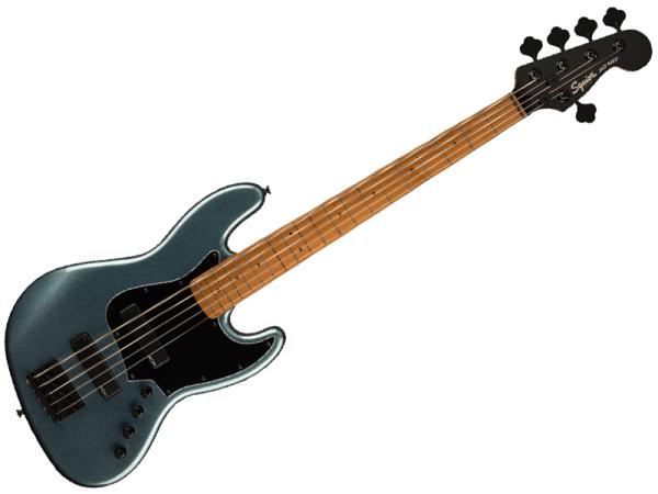 SQUIER スクワイヤー Contemporary Active Jazz Bass HH V Gunmetal Metallic 5弦ベース ジャズベース エレキベース 