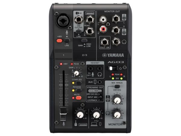 YAMAHA ( ヤマハ ) AG03MK2 B ブラック | ワタナベ楽器店 京都デジタル＆ドラム館