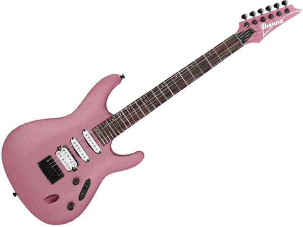左右に余裕がありますIbanez 日本製 S series red pink purple - ギター