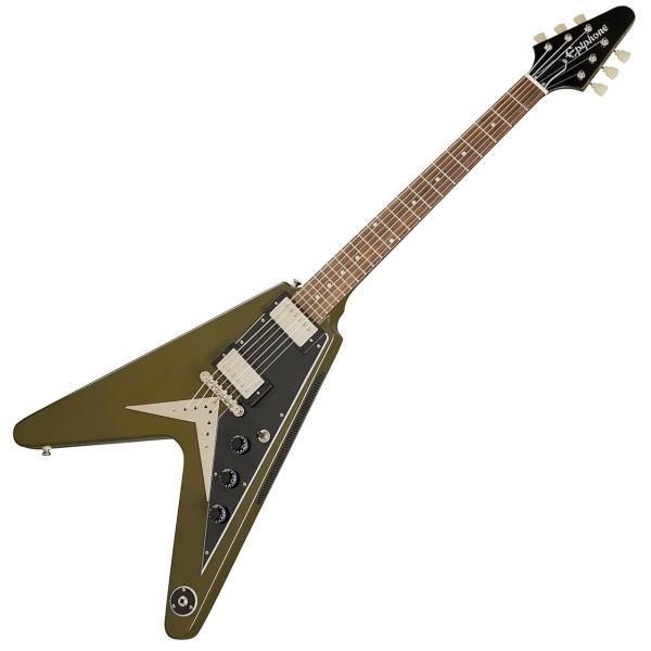 Epiphone エピフォン Flying V Olive Drab Green フライングV エレキギター by ギブソン 