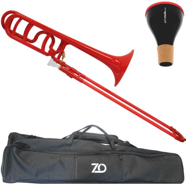 ZO ゼットオー TB-01 レッド アウトレット テナーバストロンボーン 太管 プラスチック Tenor bass trombone red ミュート セット D　北海道 沖縄 離島不可