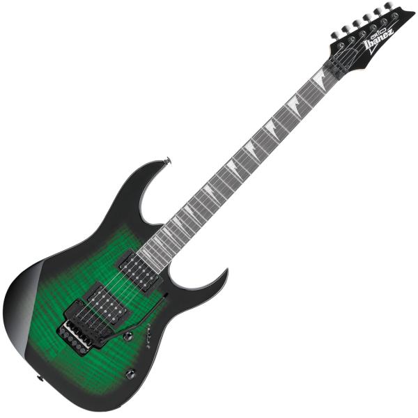 Ibanez アイバニーズ GRG320FA TEB   ダブルロックトレモロ搭載 入門 におすすめ エレキギター  	Transparent Emerald Burst