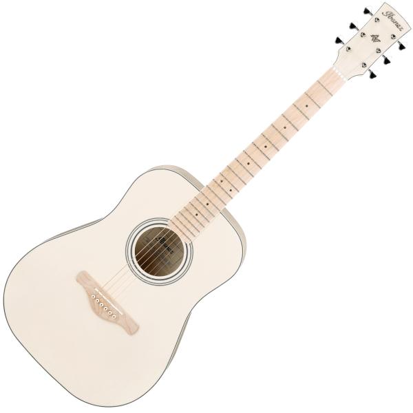 Ibanez アイバニーズ AW419JRE OAW アコースティックギター エレアコ ホワイト 白 ドレッドノート・ミニスタイル