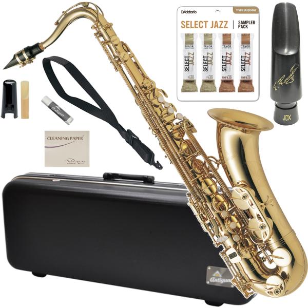 Antigua アンティグア TS3108 テナーサックス スタンダード ラッカー Tenor saxophone Standard GL gold  Rousseau JDX JAZZ マウスピース セット O 北海道 沖縄 離島不可 送料無料! | ワタナベ楽器店 ONLINE SHOP