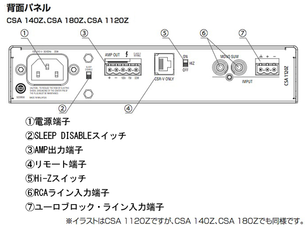 JBL ( ジェイビーエル ) CSA 140Z ◇ パワーアンプ ( ハイ・ロー兼用 ...
