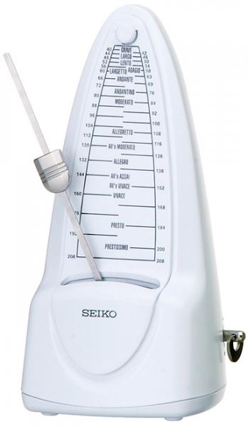 SEIKO セイコー SPM320 ピュアホワイト W 振り子式 メトロノーム スタンダード おもり 据置き式 ホワイト 白色 SPM-320 metronome