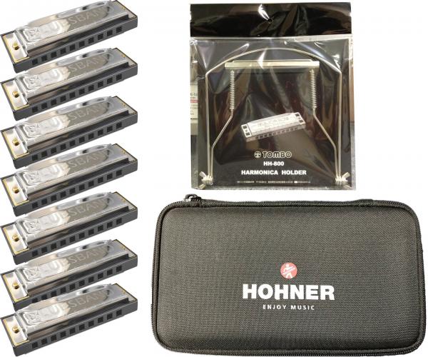 HOHNER ( ホーナー ) 【予約】 ブルースハーモニカ 7本 ケース ハーモニカホルダー 10穴 ブルースハープ C D E F G A B♭  ブルースバンドセット 北海道 沖縄 離島不可 | ワタナベ楽器店 ONLINE SHOP