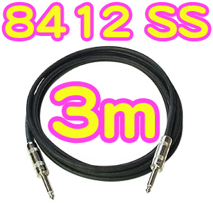 Belden ベルデン #8412 3m ケーブル 3SS シールドケーブル The Wired cable BDC 8412-3SS 09 スイッチクラフト製プラグ 3メートル 楽器 エレキギター ベース 他