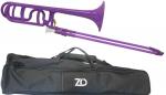 ZO ゼットオー トロンボーン 太管 TB-04 パープル アウトレット プラスチック B♭ F テナーバストロンボーン tenor bass trombone  purple　北海道 沖縄 離島不可