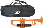 ZO ゼットオー トランペット TP-11BK オレンジ アウトレット プラスチック 樹脂製 管楽器 B♭ trumpet orange　北海道 沖縄 離島不可