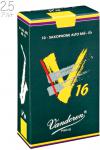 vandoren バンドーレン SR7025 アルトサックス リード  V16 2-1/2 1箱 10枚 V.16 Alto saxophone reeds V-16 2.5