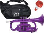 ZO ゼットオー コルネット CN-04 パープル 調整品 新品 アウトレット プラスチック 管楽器 cornet purple 楽器 ミュート セット　北海道 沖縄 離島不可